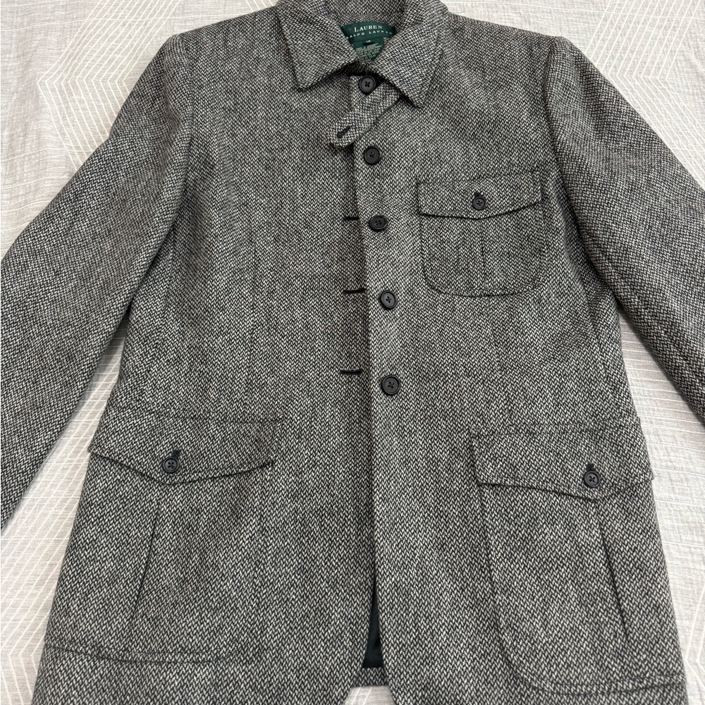 NWT Ralph Lauren Herringbone Tweed Blazer